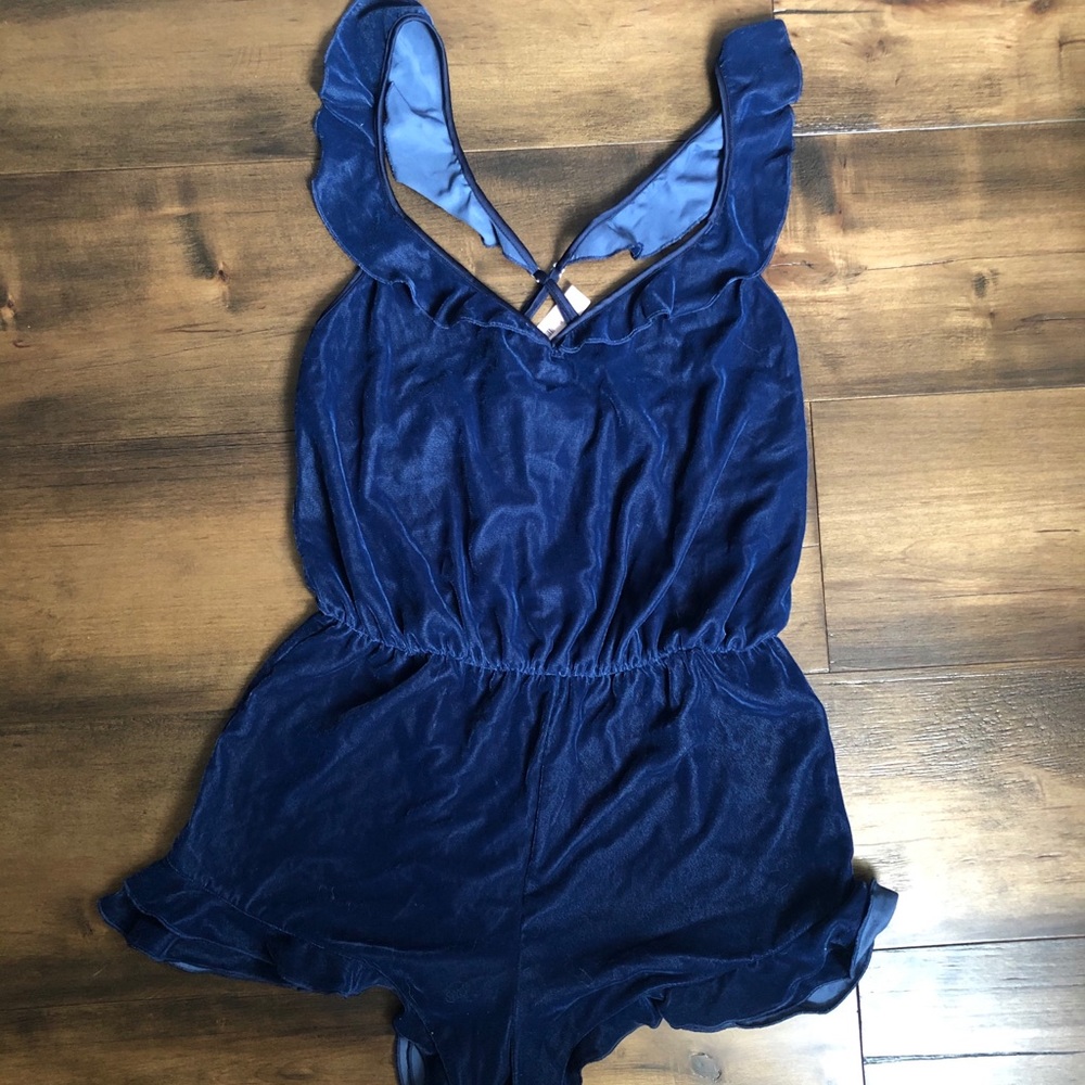 Victoria Secret Velvet Romper